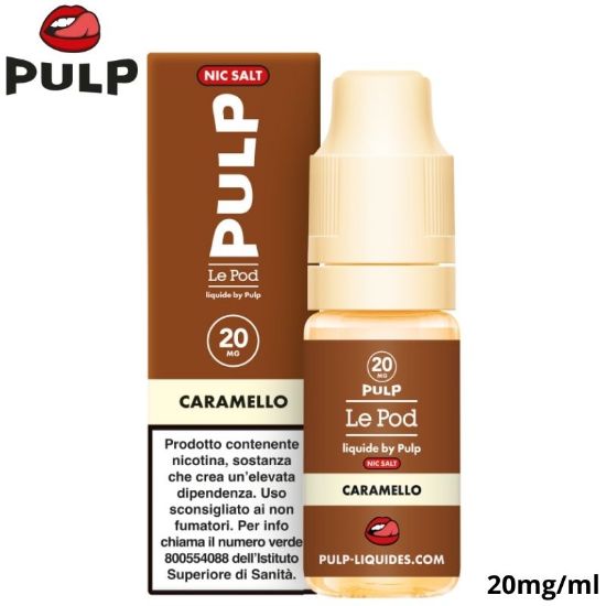 Picture of PULP LE POD LIQUIDE CARAMELLO 10ml 20mg/ml - PLN015210
