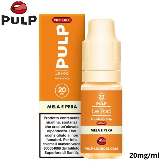 Immagine di PULP LE POD LIQUIDE MELA E PERA 10ml 20mg/ml - PLN015230