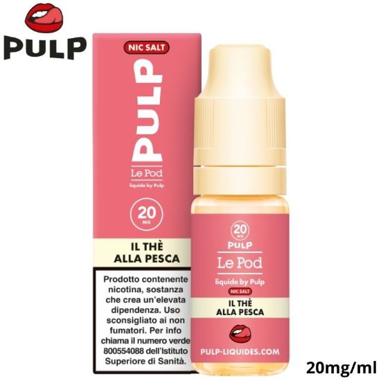 Immagine di PULP LE POD LIQUIDE IL THÈ ALLA PESCA 10ml 20mg/ml - PLN015238