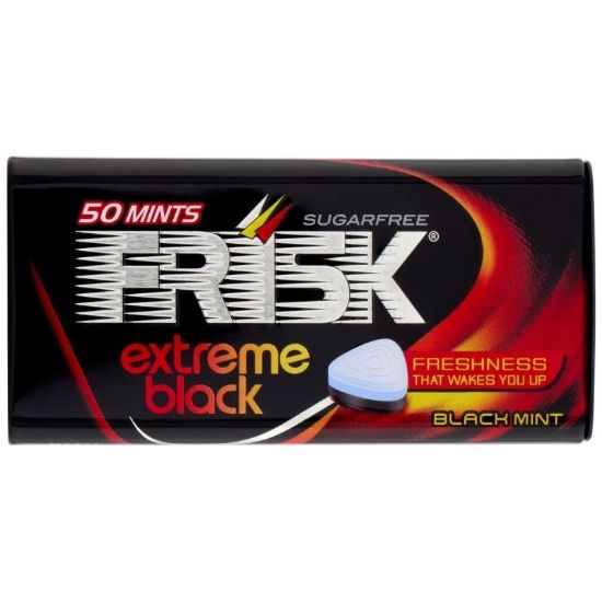 Picture of PERFETTI FRISK ASTUCCIO TIN BOX EXTREME BLACK 12pz scatola in metallo