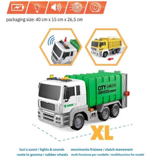 Immagine di GIOCHI CAMION RACCOLTA RIFIUTI XL