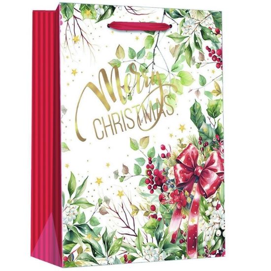 Picture of SACCHETTI SHOPPER DECOR 12,7x37+11,3cm 6pz XMAS