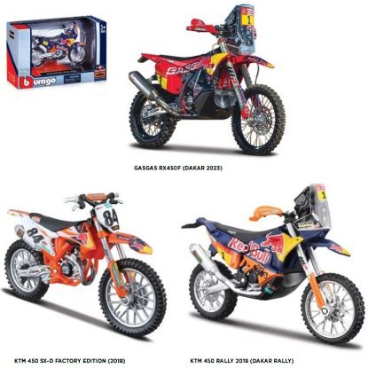 Immagine di GIOCHI MOTO 1:18 RED BULL KTM DAKAR FACTORY 1pz