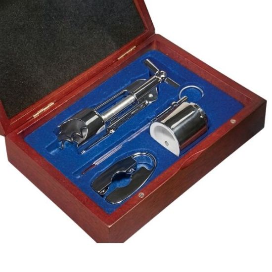 Picture of VINO SET SILVER REGALO scatola in legno