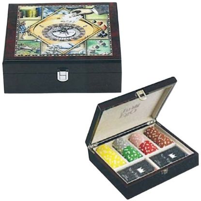 Picture of FICHES POKER CHIPS 100 SET LUX SCATOLA