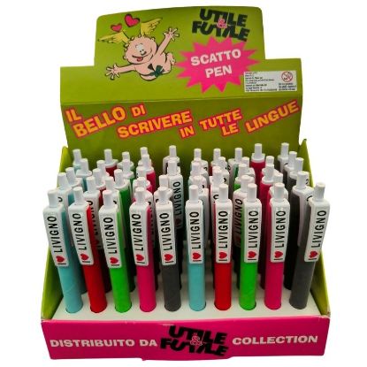 Immagine di PENNA SFERA LIVIGNO 1pz VELLUTO - COLORI ASSORTITI
