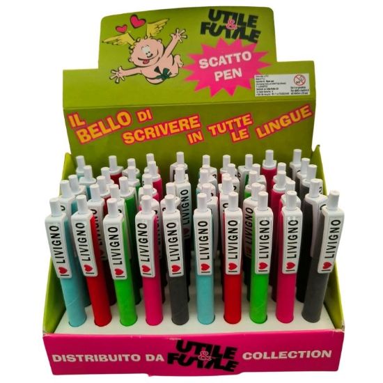 Immagine di PENNA SFERA LIVIGNO 1pz VELLUTO - COLORI ASSORTITI