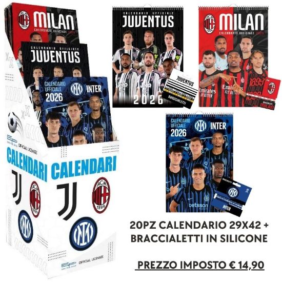 Picture of CALENDARI CALCIO 2027 EXPO 60pz INTER MILAN JUVENTUS