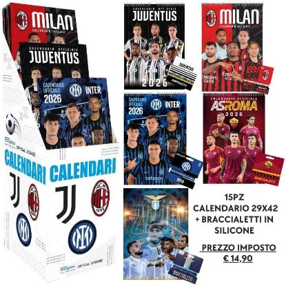 Picture of CALENDARI CALCIO 2027 EXPO 75pz ROMA LAZIO MILAN INTER JUVENTUS