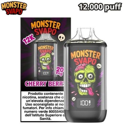 Immagine di MONSTER SVAPO KIT + POD 1pz CHERRY BERRY 10ml 20mg/ml - PLN016694