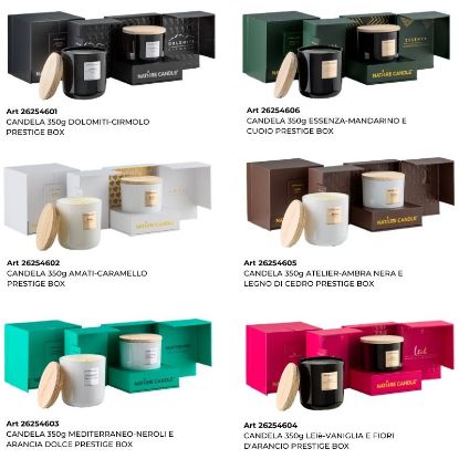 Picture of CANDELA PRESTIGE KIT 6pz 350gr. ASSORITI 1 x FRAGRANZA