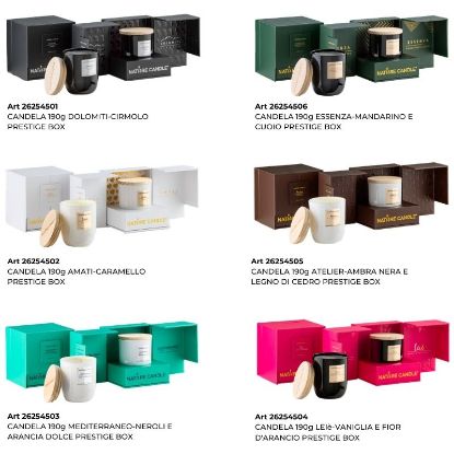 Picture of CANDELA PRESTIGE KIT 6pz 190gr. ASSORITI 1 x FRAGRANZA