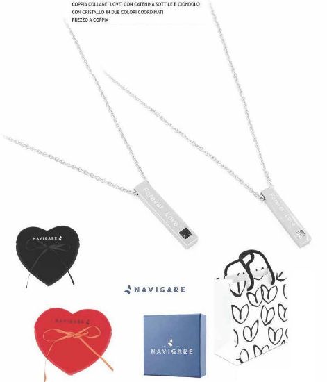Immagine di COLLANA COPPIA NAVIGARE 3x2pz COLLANA + SCATOLA REGALO (promo senza sacchetto)