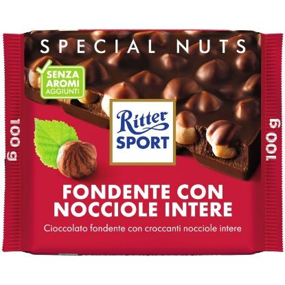 Picture of RITTER TAVOLETTE 20pz 100gr NOCCIOLE INTERE FONDENTE