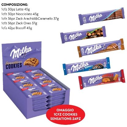 Picture of MILKA BARRETTE COMBO 174+24pz 5+1 ASSORTITI - PR2026