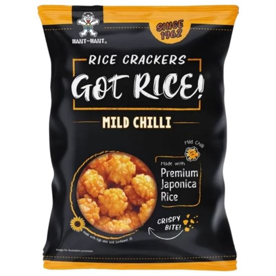 Picture of RICE CRACKERS 6pz - 100gr GOT RICE MILD CHILLI - aperitivo