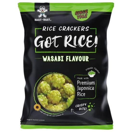 Immagine di RICE CRACKERS 6pz - 100gr GOT RICE WASABI - aperitivo