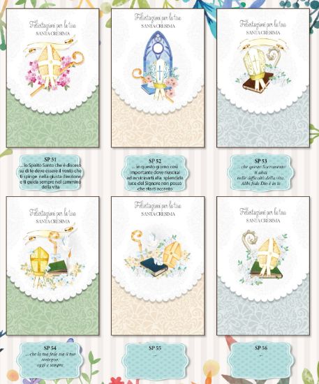 Immagine di BIGLIETTI MARPIMAR CRESIMA DESIGN 12pz