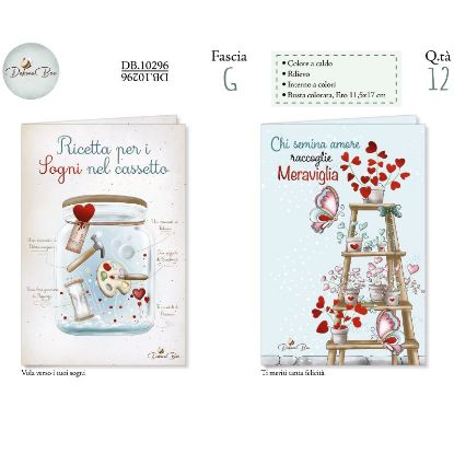 Immagine di BIGLIETTI CROMO COMPLEANNO 12pz DEBORA BEE
