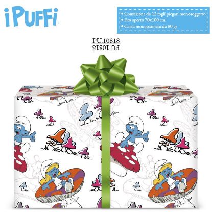 Immagine di CARTA REGALO 70X100cm 12fg PUFFI