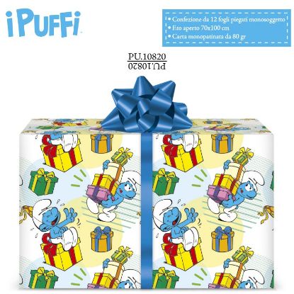Immagine di CARTA REGALO 70X100cm 12fg PUFFI
