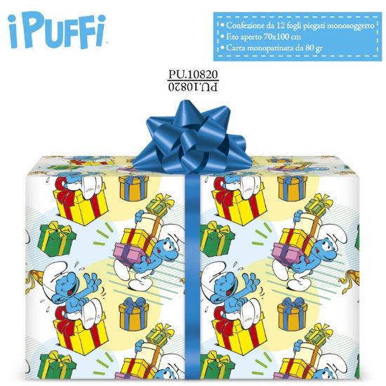 Immagine di CARTA REGALO 70X100cm 12fg PUFFI
