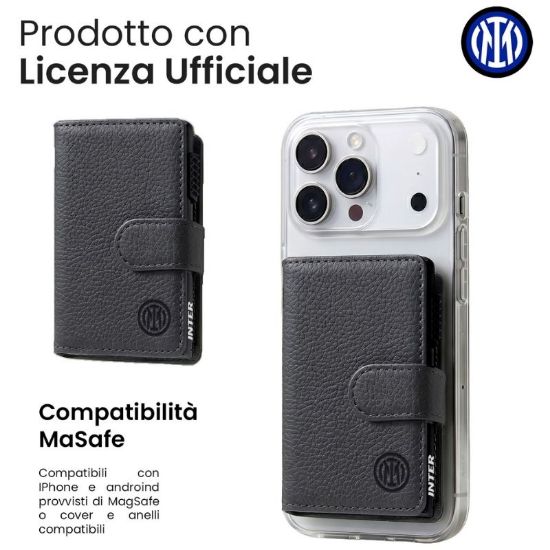 Immagine di PORTAFOGLIO UNISEX 1pz SMART SLIDE INTER + SCATOLA REGALO E BORSA