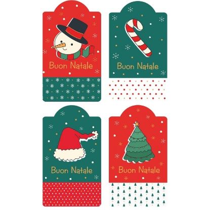 Immagine di BIGLIETTI NATALE CHIUDIPACCO 100pz