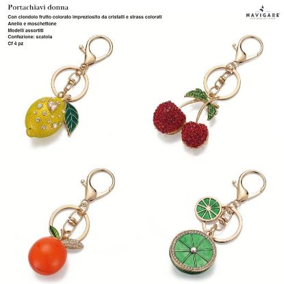 Immagine di PORTACHIAVI DONNA NAVIGARE 4pz + SCATOLA REGALO - W2027