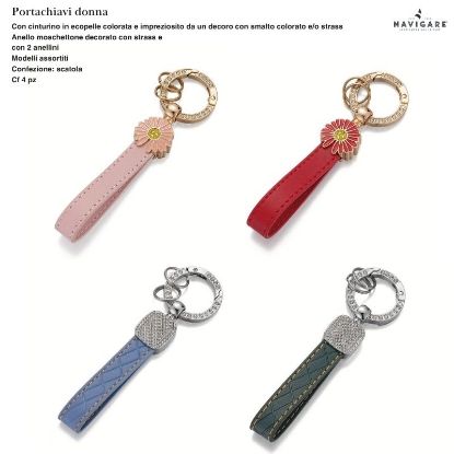 Immagine di PORTACHIAVI DONNA NAVIGARE 4pz + SCATOLA REGALO - W2027