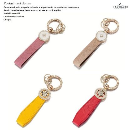 Immagine di PORTACHIAVI DONNA NAVIGARE 4pz + SCATOLA REGALO - W2027