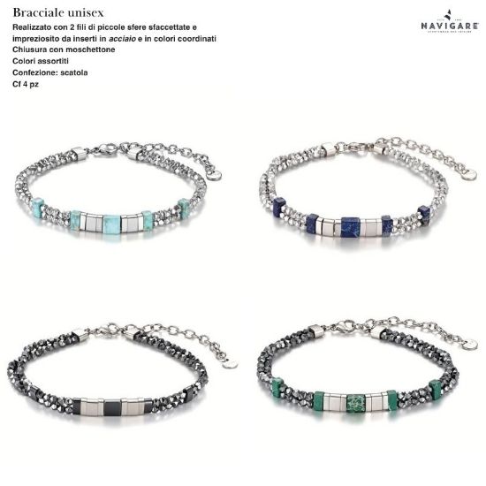 Picture of BRACCIALE UNISEX NAVIGARE 4pz ASSORTITI + SCATOLA REGALO - W2027