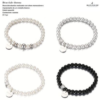 Immagine di BRACCIALE DONNA NAVIGARE 4pz ASSORTITI + SCATOLA REGALO - W2027