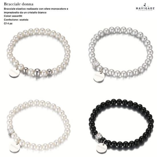 Immagine di BRACCIALE DONNA NAVIGARE 4pz ASSORTITI + SCATOLA REGALO - W2027