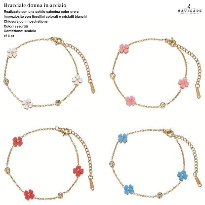 Immagine di BRACCIALE DONNA NAVIGARE 4pz ASSORTITI + SCATOLA REGALO - W2027