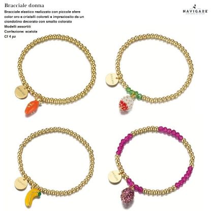 Immagine di BRACCIALE DONNA NAVIGARE 4pz ASSORTITI + SCATOLA REGALO - W2027