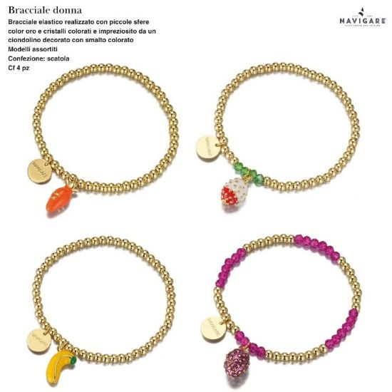 Immagine di BRACCIALE DONNA NAVIGARE 4pz ASSORTITI + SCATOLA REGALO - W2027