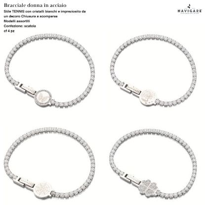 Immagine di BRACCIALE DONNA NAVIGARE 4pz ASSORTITI + SCATOLA REGALO - W2027