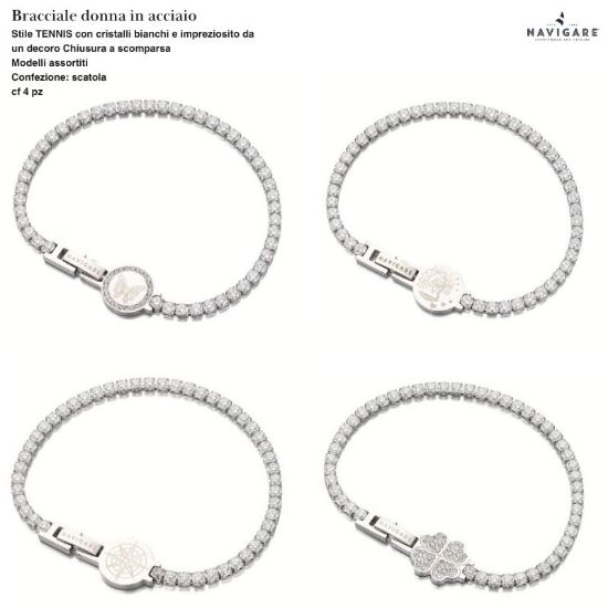 Immagine di BRACCIALE DONNA NAVIGARE 4pz ASSORTITI + SCATOLA REGALO - W2027