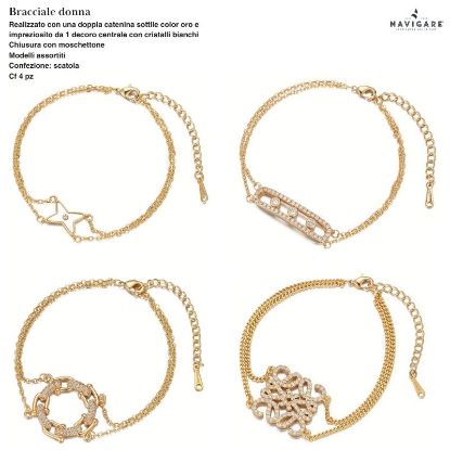 Immagine di BRACCIALE DONNA NAVIGARE 4pz ASSORTITI + SCATOLA REGALO - W2027