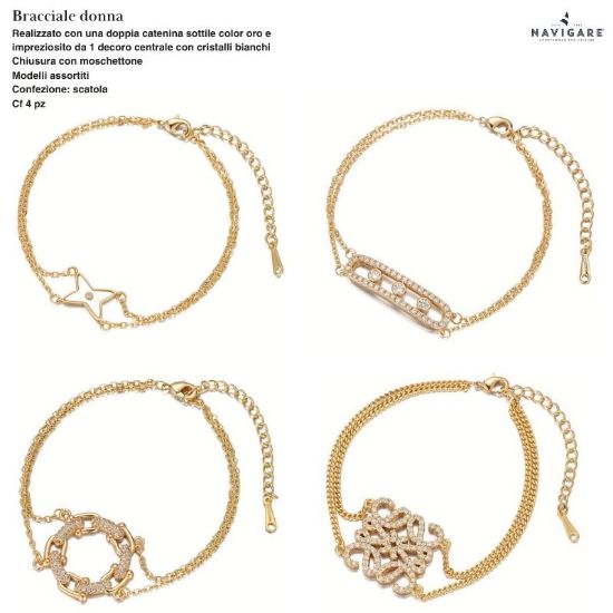 Immagine di BRACCIALE DONNA NAVIGARE 4pz ASSORTITI + SCATOLA REGALO - W2027