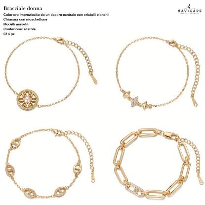 Immagine di BRACCIALE DONNA NAVIGARE 4pz ASSORTITI + SCATOLA REGALO - W2027