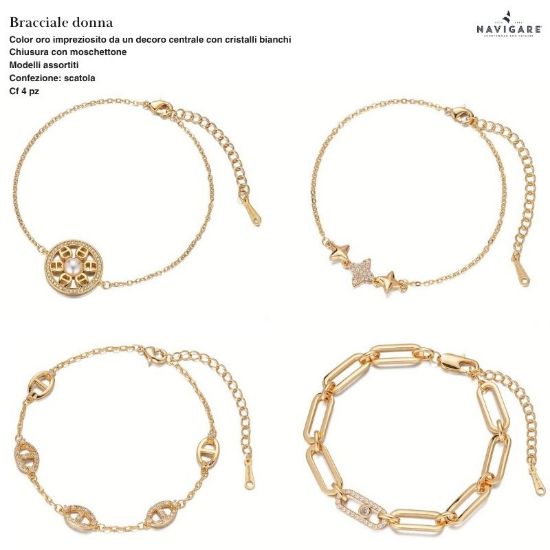 Immagine di BRACCIALE DONNA NAVIGARE 4pz ASSORTITI + SCATOLA REGALO - W2027