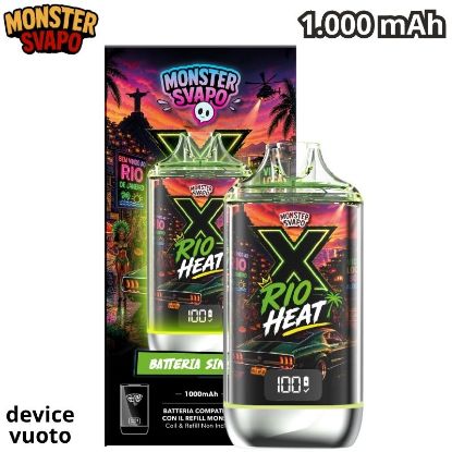 Picture of MONSTER SVAPO DISPOSITIVO 1pz ICE CITY RIO - 1000mAh LED LUMINOSA