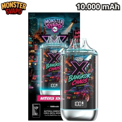Immagine di MONSTER SVAPO DISPOSITIVO 1pz ICE CITY BANGKOK - 1000mAh LED LUMINOSA