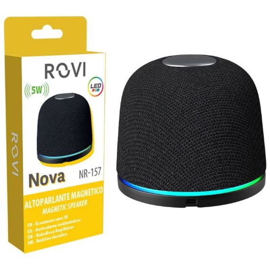 Picture of SPEAKER WIRELESS 5W NOVA NR157 1pz LUCE LED - ROVI