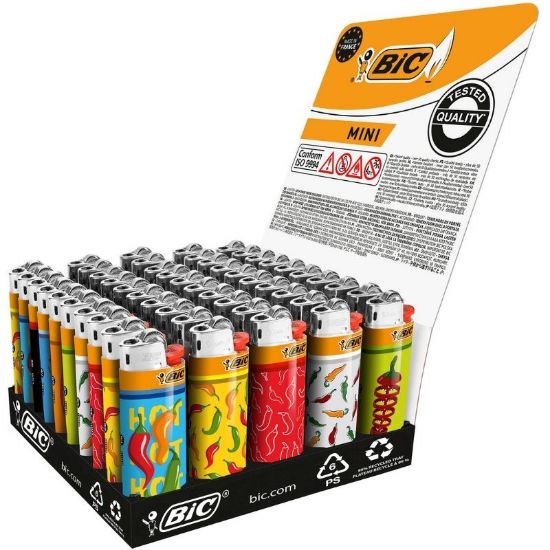 Immagine di ACCENDINO BIC MINI J25 PIETRINA 50pz CHILI