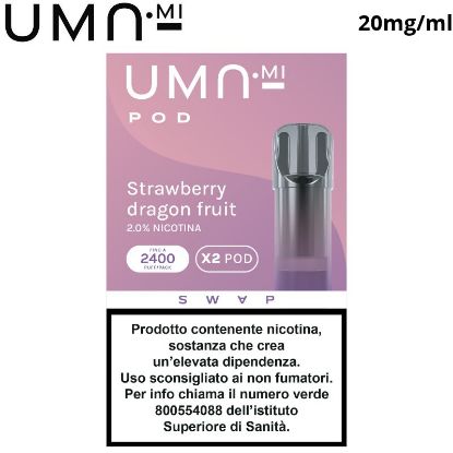 Immagine di UMA.MI SWAP POD 1x2pz STRAWBERRY DRAGON FRUIT 2ml 20mg/ml - PLN014278
