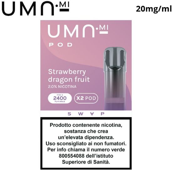 Immagine di UMA.MI SWAP POD 1x2pz STRAWBERRY DRAGON FRUIT 2ml 20mg/ml - PLN014278