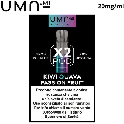 Immagine di UMA.MI SWAP POD 1x2pz KIWI GUAVA PASSIONFRUIT 2ml 20mg/ml - PLN012430